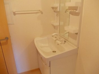 スペースが確保できる洗面所です