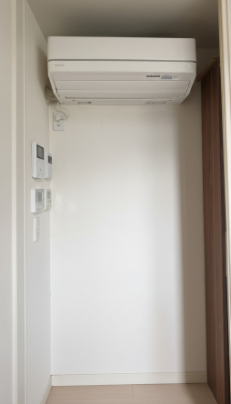 エアコン収納スペースです。