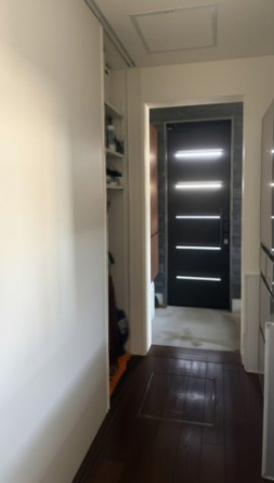 シンプルで使いやすい玄関です