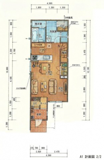 この間取り図は建築確認の申請図面に基づき作成したイメージです。従って実際には家具や小物はございません。ご参考までにご覧下さい。