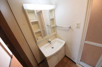 忙しい朝には欠かせない洗面所です