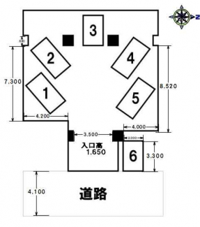 百番館ハイツ駐車場の画像
