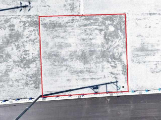 区画を上空より撮影