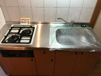 グリル付き２口ガスコンロ