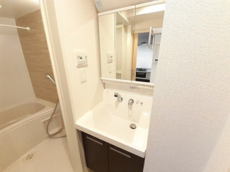 スペースが確保できる洗面所です