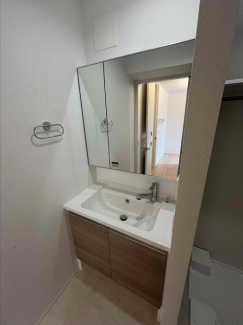 忙しい朝には欠かせない洗面所です