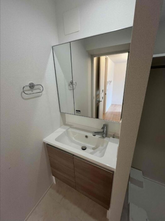 忙しい朝には欠かせない洗面所です