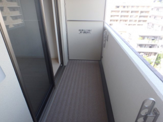 南向きのバルコニー