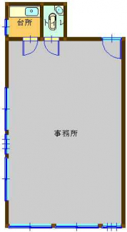 ２階西南角部屋　概算面積３８．５３㎡（略図に付き、現況優先）