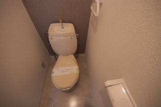 ゆったりとした空間のトイレです
