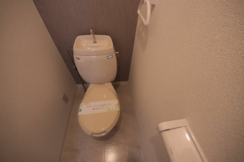 ゆったりとした空間のトイレです