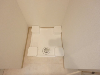 防水パン付き室内洗濯機置き場