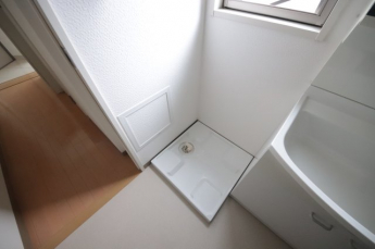スペースが確保できる洗面所です