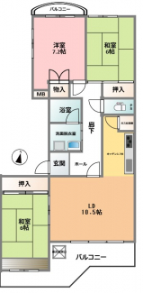 南西角部屋です