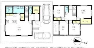 西宮市花の峯　新築戸建の画像