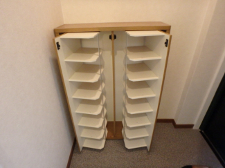 下駄箱付きで玄関すっきり