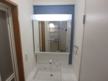 スペースが確保できる洗面所です