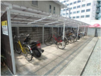 駐輪場です