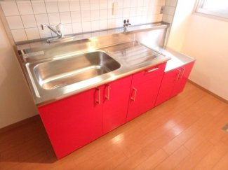 採光多いキッチンです