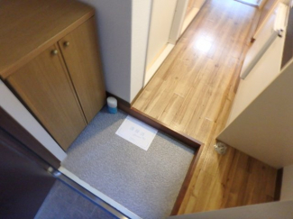 落ち着いた玄関です