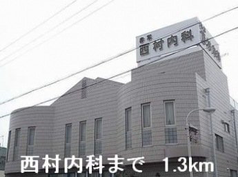 西村内科まで1300m