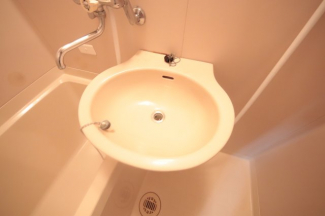 スペースが確保できる洗面所です