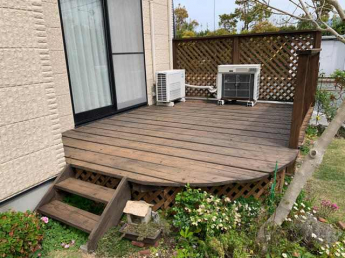 ウッドデッキ１