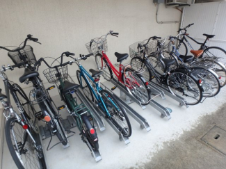 駐輪場です