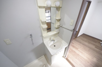 忙しい朝には欠かせない洗面所です