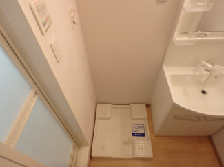 防水パン付き室内洗濯機置場