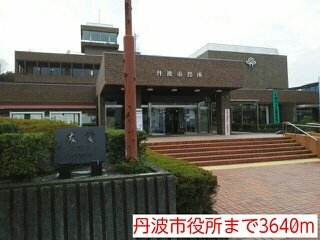 丹波市役所まで3640m