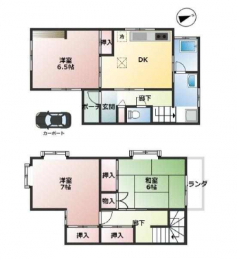 ２階建ての３ＤＫ