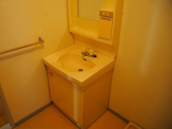 スペースが確保できる洗面所です