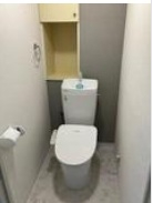 落ち着いた色調のトイレです