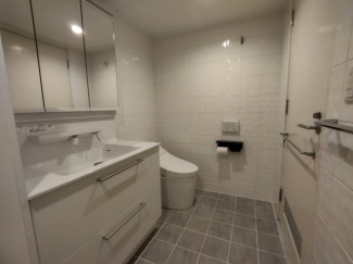 マスターベッドルームのバスルーム(トイレ、洗面付)