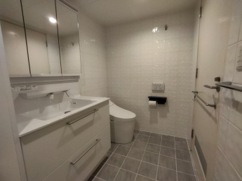 マスターベッドルームのバスルーム(トイレ、洗面付)