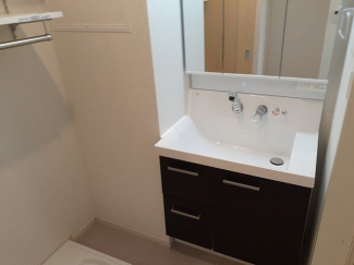 スペースが確保できる洗面所です