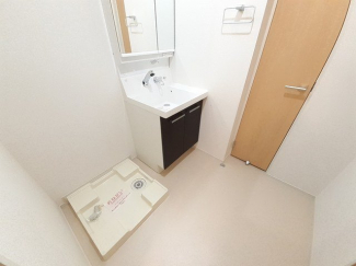 スペースが確保できる洗面所です