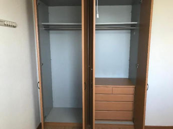 棚付の大きなクローゼット