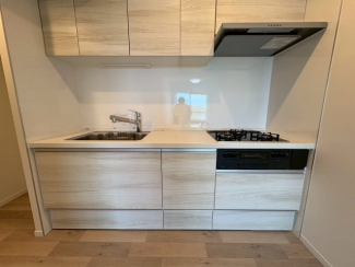 コンパクトなキッチンで掃除もラクラク