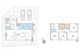 広々とした１９．７帖のＬＤＫが魅力。２階には４つの洋室と大容