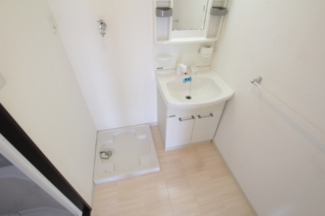 スペースが確保できる洗面所です