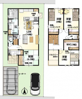 １Ｆ・２Ｆ図面