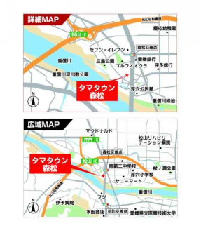 タマタウン森松現場案内図